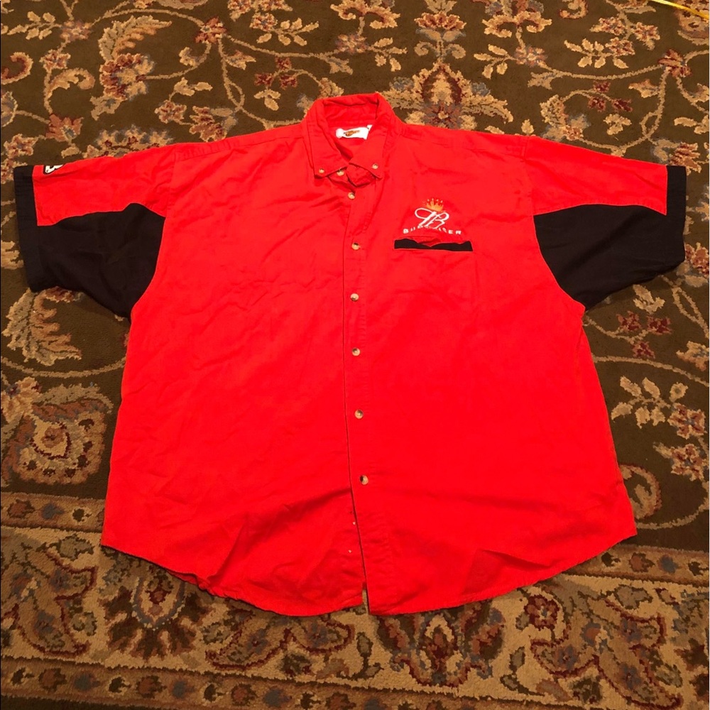 Dale Earnhardt Budweiser Button Down Shirt
